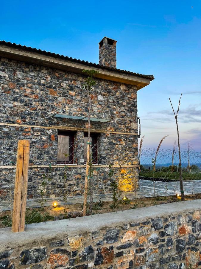 Modern Stone Villas With Swimming Pool Aliveri Exterior photo